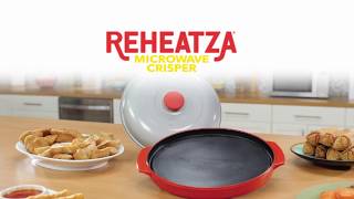 Reheatza Crisper Pan How to Use As Seen on TV [upl. by Enylhsa]