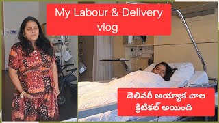 Pains వచ్చినా 20mins లో Delivery అయిపోయింది my Labour amp Delivery vlog my son reaction to baby [upl. by Hamrah]