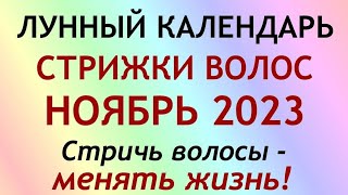 Лунный календарь СТРИЖКИ волос на НОЯБРЬ 2023 Календарь стрижек [upl. by Jefferey]