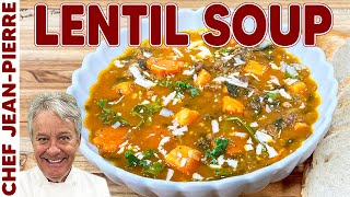 Hearty Lentil Soup Recipe  Chef JeanPierre [upl. by Jackelyn292]