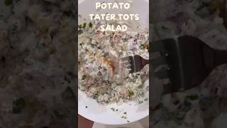 Quick and easy evening snack  potato tater tots salad [upl. by Fasa]