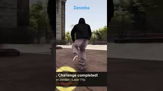 Historical challenge Dashawn Jordan laser flip session skate sim sessionskatesim sessiongame [upl. by Inalan]