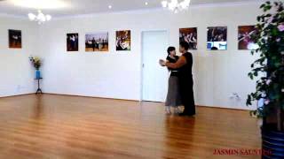 Jasmin Saunter sequence dance Danced by Hendri and Ana [upl. by Gilemette]