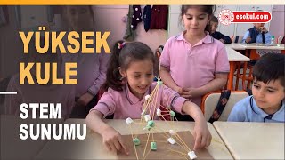 Yüksek Kule  Stem Sunumu  stem okulöncesi stemeducation etkinlik matematik mühendislik [upl. by Millham]