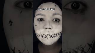 Glossophobia Phobia As Makeup 💄 makeupchallenge youtubeshorts shortsfeed viral glossophobia [upl. by Bari]