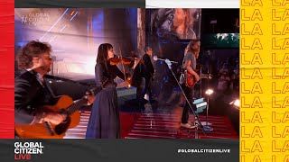 The Lumineers Sing quotStubborn Lovequot with the Crowd in LA  Global Citizen Live [upl. by Siryt]