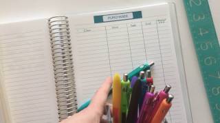 How to use blank notes pages of your planner to track spending [upl. by Soelch]