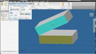 Autodesk Inventor 2010 Lesson 16 Create assembly using the Angle constraint [upl. by Barbi]