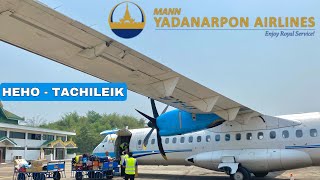 MANN YADANAPON AIRLINES ATR72600 Experience My First Turboprop Review Heho  Tachileik  7Y671 [upl. by Nwahsar313]