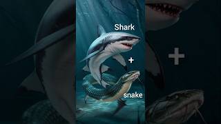 Shark vs snake 😱😱 aicartoon shorts viralshorts tanding explorepage reels aicartoon [upl. by Shem]