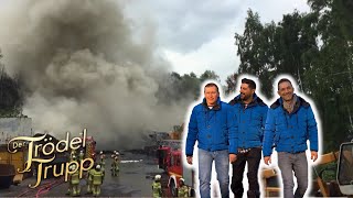 Schrottplatz geht in Flammen auf Was kann man noch rausholen  Der Trödeltrupp  RTLZWEI Home [upl. by Askari281]