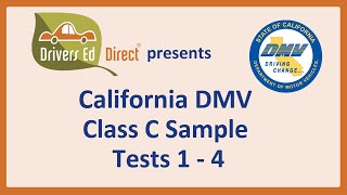 2024 CA DMV Practice Tests 🧡 40 Questions to Ace Your Class C Permit Test 🧡 Orange Series All Tests [upl. by Roosnam]