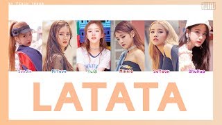 COLOR CODEDTHAISUB GIDLE  LaTaTa พีชซับไทย [upl. by Buyers]