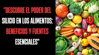 quotDescubre el Poder del Silicio en los Alimentos Beneficios y Fuentes Esencialesquot [upl. by Sherwood]