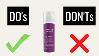 How To Use Paulas Choice 1 Retinol [upl. by Adnam]