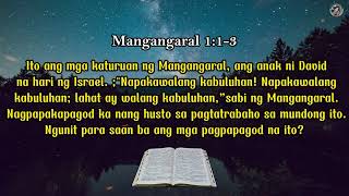 WALANG KABULUHAN ANG LAHAT  Mangangaral 1118  Tagalog Bible Verse [upl. by Neeluj305]