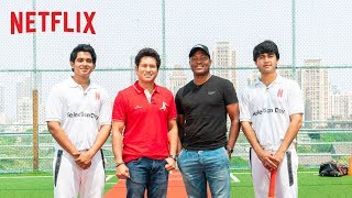 The Cast Of Selection Day Meets Sachin Tendulkar amp Brian Lara  Netflix India [upl. by Cypro]