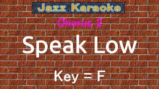 JazzKara quotSpeak Lowquot KeyF [upl. by Nesnaj]