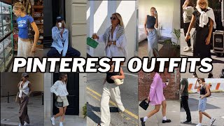 casual Pinterest inspired summer outfits 🍉  recreating Pinterest looks for summer 2023 [upl. by Assiluy]