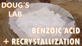 Benzoic Acid Recrystallization and Solubility vs pH [upl. by Buckie]