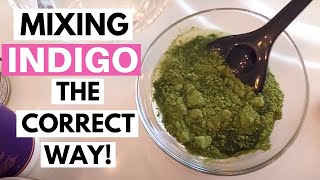 Indigo for Hair How to Properly Mix Indigo from a Natural Hair Coloring Expert [upl. by Tongue]