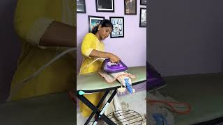 Grand Wedding Saree Pre Pleating sareeboxfolding saree sareeprepleating fashion [upl. by Aihsiek226]