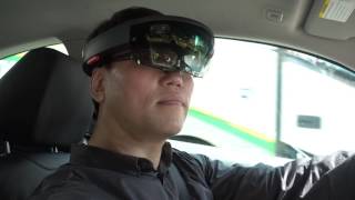 DRIVING WITH THE HOLOLENS IN NYC  Second Test 2016 05 27 [upl. by Cordelia]