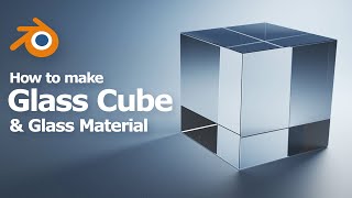 How to make Blender glass cube with transparent glass material using Principled BSDF node [upl. by Selby101]