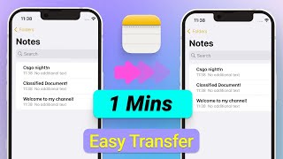 How to Transfer Note from iPhone to iPhone 2024 With or Without iCloudiTunes [upl. by Annodahs]