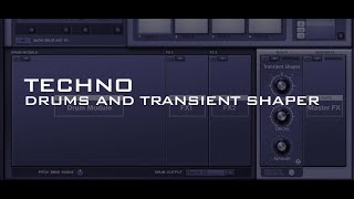 Techno Drums and transient shaper [upl. by Bernarr]