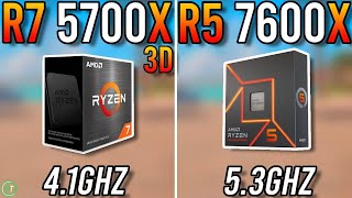 Ryzen 7 5700X3D vs Ryzen 5 7600X  1080p1440p4K [upl. by Hoagland640]