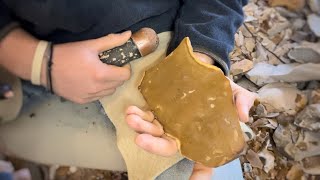 10Minute Challenge FlintKnapping Chert From Start to Finish [upl. by Graff]