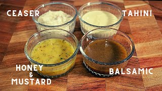 SALAD DRESSINGS  4 TYPES [upl. by Oswal203]