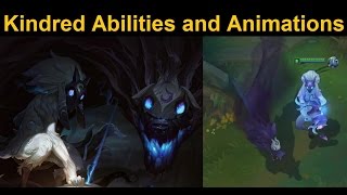 Kindred InGame Abilities Animations and Combat Spotlight  LoLs Newest Champion Preview [upl. by Gustaf48]