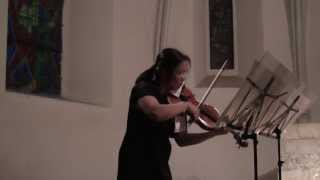 Scelsi Divertimento no 4 for violin solo Weiping Lin  violin [upl. by Ellenor263]