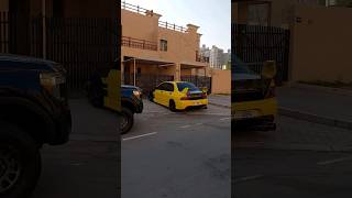 Cool Yellow Mitsubishi lancer évolution 9 Tuned in Dubai ميتسوبيشي لانسر ايفو ٩ معدلة ب دبي dubai [upl. by Sehcaep199]