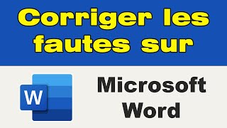 Comment mettre en place le correcteur dorthographe sur Word [upl. by Rayle62]