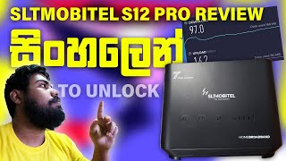 ලංකාවෙ හොදම රවුටරේ මොබිටෙල් S12 PRO  SLT MOBITEL S12 PRO REVIEW  HOW TO UNLOCK SLT S12 PRO [upl. by Haidadej]