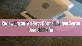 Review Cruxer Wireless DoorbellMotion Sensor Door Chime for Business EntryStore Welcome Buzzer Mon [upl. by Mcnally]