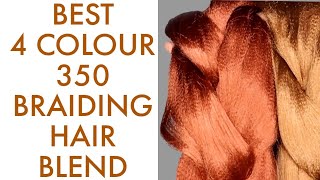 BEST GINGER 350 BRAIDING HAIR COLOUR MIX FOR LIGHT AND DARK SKINED GIRLS  GINGER KNOTLESS BRAIDS [upl. by Sida]