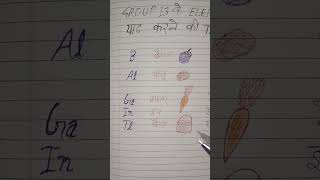 Group 13 element learn karne kiaasan trick🍆🥔🥕🛍️science How to learn group 13 element by PCM [upl. by Airegin]