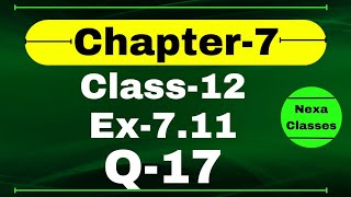 Class 12 Ex 711 Q17 Math  Chapter7 Class12 Math  Integration  Ex 711 Q17 Class 12 Math [upl. by Nobell369]