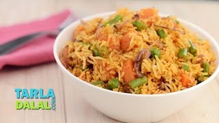 Spicy Vegetable Pulao by Tarla Dalal [upl. by Ydnac325]