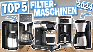 Top 5 FILTER KAFFEEMASCHINEN 2024  Die Besten Filterkaffeemaschinen für Zuhause [upl. by Jordans184]