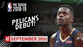 Julius Randle Full PELICANS DEBUT Highlights vs Bulls  20180930  15 Pts 5 Ast 5 Reb [upl. by Pillow]