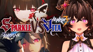 Sparkle vs Vita Honkai Impact 3rd x Honkai Star Rail Crossover Concept Trailer REACTION [upl. by Knowling653]