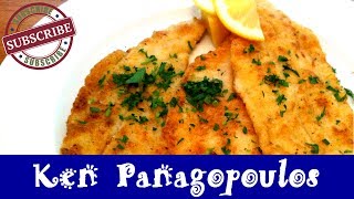 Baked Filet of Sole  Lightly Breaded w Parmesan [upl. by Wolliw]