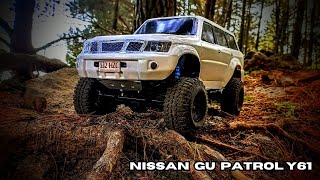 110 Nissan GU Y61 Patrol Rock Crawling adventure nissan automobile rccar offroad [upl. by Dajma]