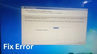 How to Fix System Recovery Repair in Windows 7 ComputerLaptop [upl. by Funk]