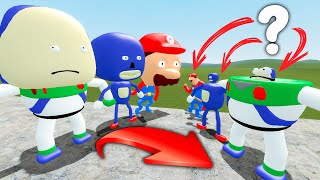 BIG vs SMALL HEADS 3D SANIC CLONES MEMES in Garrys Mod [upl. by Pearson837]